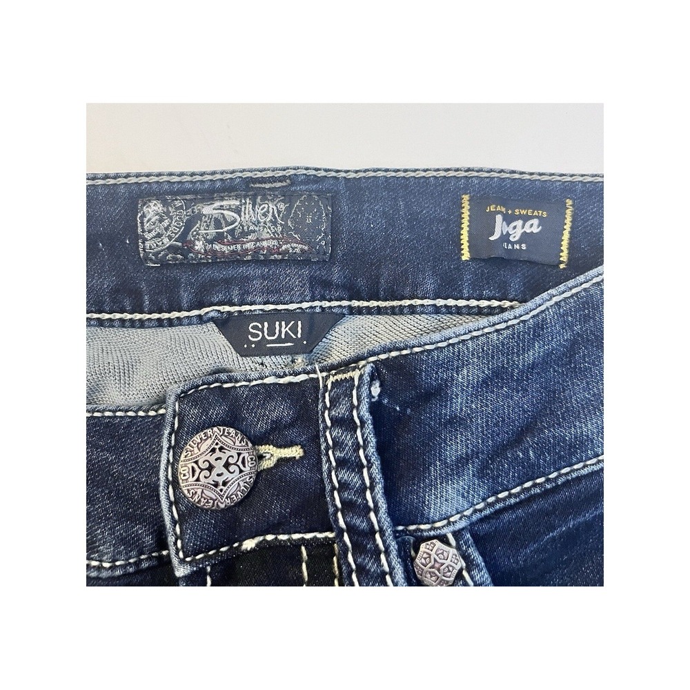 Silver Jeans Suki Mid Capri Joga Womens Size 26 - Picture 7 of 8